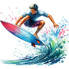 person surfing on the waves