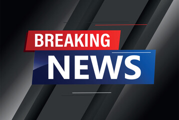 breaking news poster banner graphic design icon logo sign symbol social media website coupon

