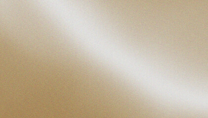 Grainy ivory brown beige gradient background with blazing light and noise texture effect banner in the background