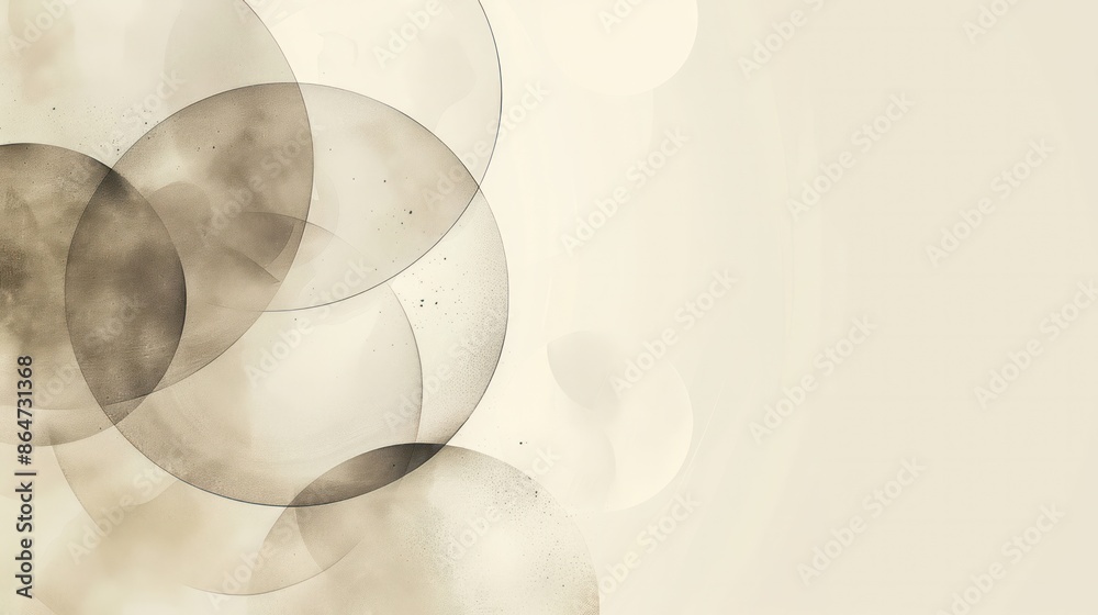 Aufkleber A white background with a series of circles in various sizes