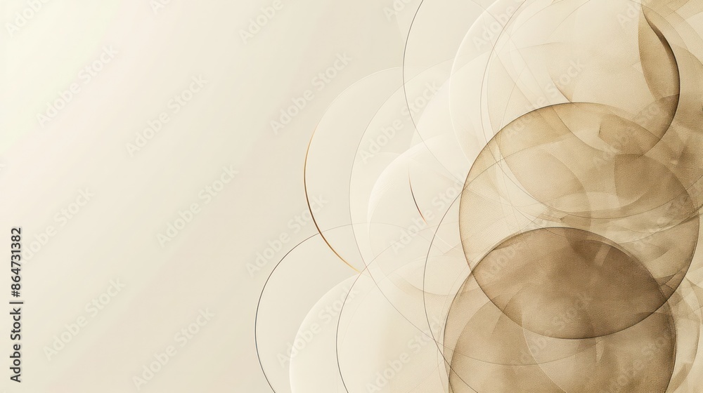 Poster A blurry image of circles in various sizes and colors
