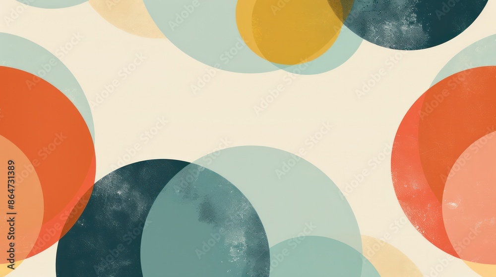 Aufkleber a colorful abstract background with a lot of circles