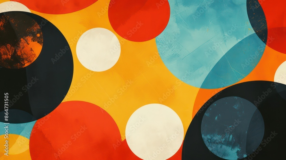 Aufkleber A colorful background with many different colored circles