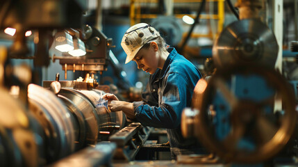 The engineer is implementing lean manufacturing principles.