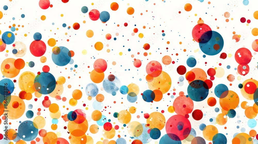 Aufkleber A colorful background with many different colored circles
