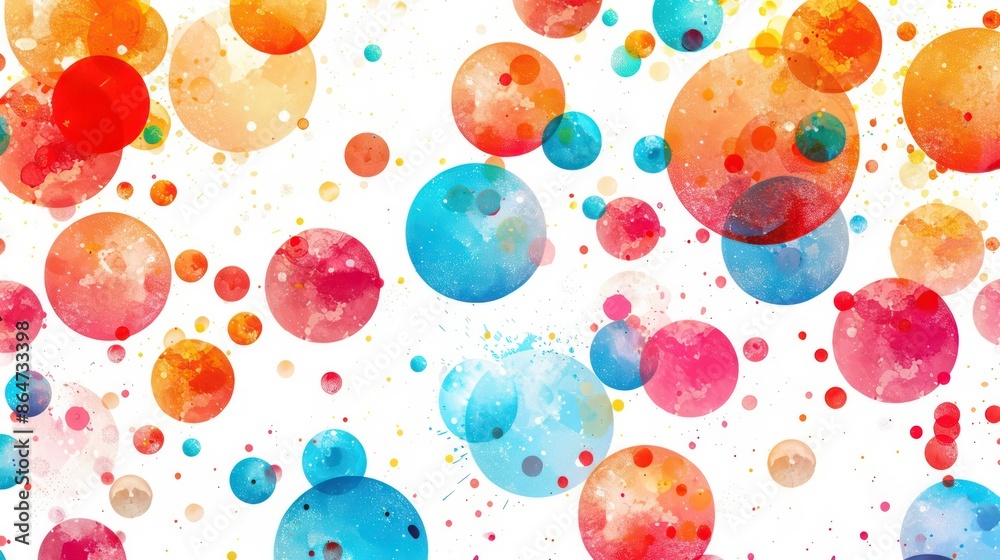 Aufkleber A colorful background with many different colored circles