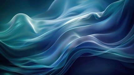 Fototapeta premium A blue wave with a white background