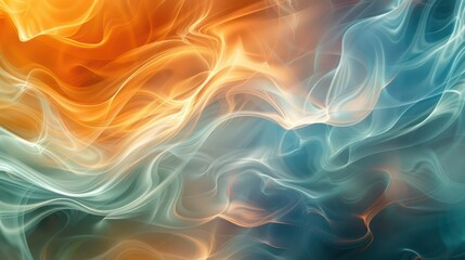 Obraz premium A colorful, abstract painting of flames and water