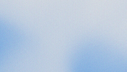 Grainy white sky blue gradient background with blazing sky blue light and noise texture effect banner in the background