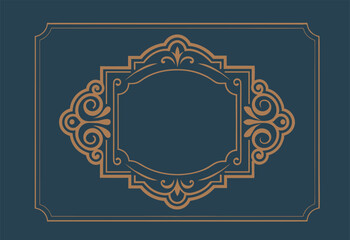 vintage frame with ornament