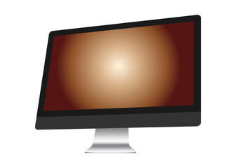 Fototapeta premium TV 4K flat screen lcd or oled, realistic plasma TV with stand.