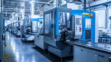 Machining center Located in a high-tech factory.