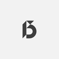 Abstract letter B logo. This logo icon incorporate with abstract shape in the creative way.