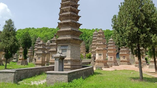 China, Luoyang, Shaolin Temple, Pagoda Forest
