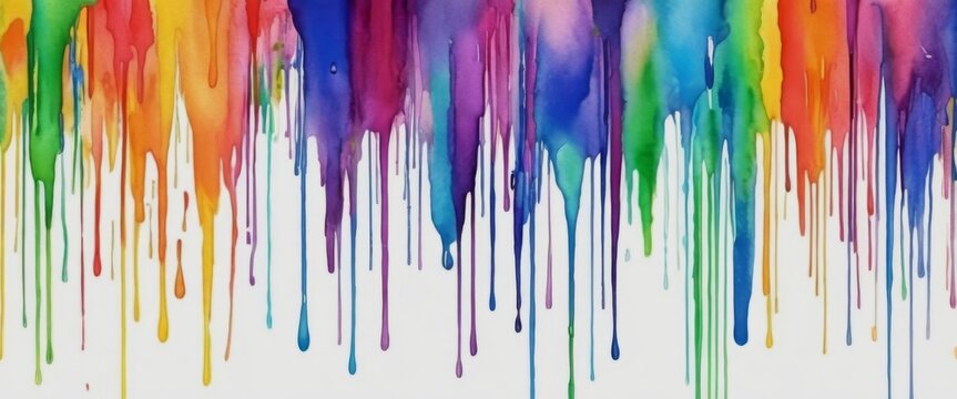 Transparent colorful motion gradient Watercolor splash of rainbo