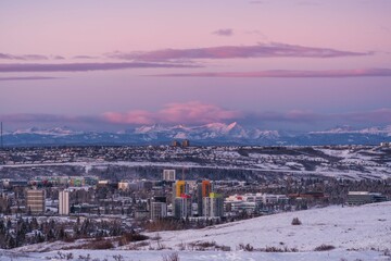 Beautiful sunrise in Calgary