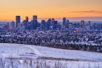 Beautiful sunrise in Calgary