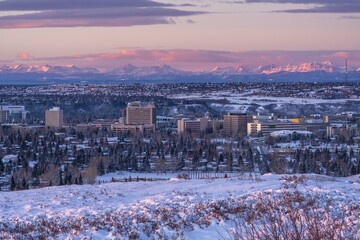 Beautiful sunrise in Calgary
