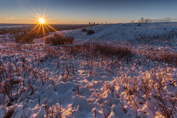 Beautiful sunrise in Calgary