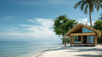 Minimal Beach Cabana Ocean View