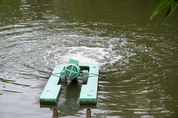 water flowing into the water