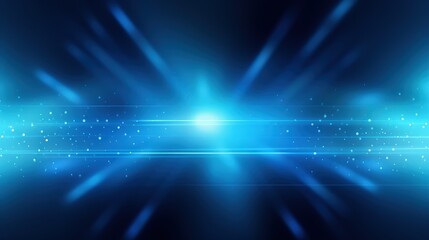 Fototapeta premium Abstract Blue Light Streaks Background