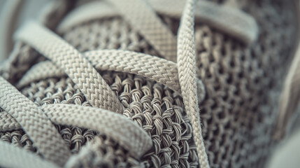 Obraz premium Sneaker Fabric Texture Close-Up