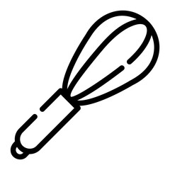 whisk outline icon