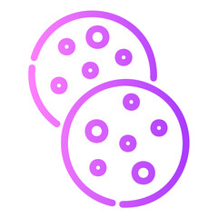 cookie gradient icon