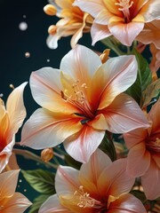 Obraz premium Close Up of Beautiful Orange Flower.