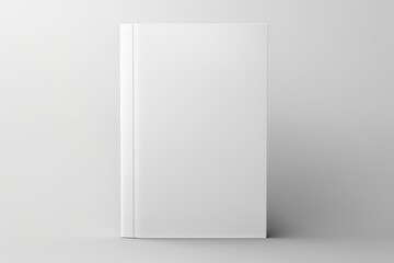 Naklejka premium White Book Mockup on a White Background