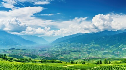 Obraz premium field and blue sky