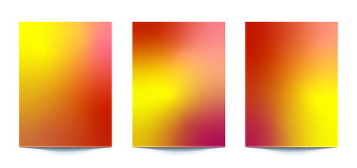 Naklejka premium set abstract multi color gradient backgrounds of vibrant colors with modern style colors. For covers, wallpapers, brands, social media and other mobile projects