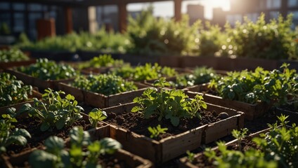 Thriving Urban Farming Enables Eco Friendly Lifestyles with Nutritious Homegrown Produce.