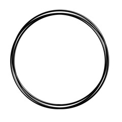 Black circle frame.