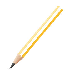 Yellow pencil watercolor.	