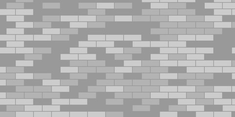 White brick wall. White brick wall seamless pattern. Flat style background. 