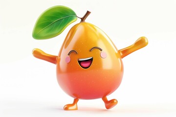 Mango shaped funny character
