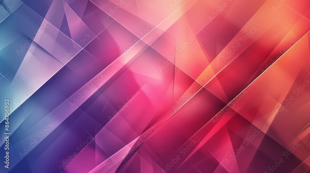 Aufkleber a colorful abstract background with a red and blue line
