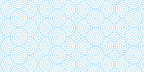	
Overlapping Pattern Minimal diamond geometric waves spiral and abstract circle wave line. blue color seamless tile stripe geometric create retro square line backdrop white pattern background.