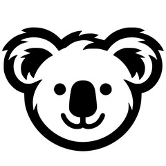 Koala head silhouette