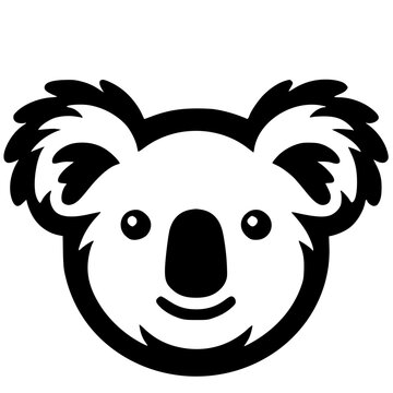 recommend clip art: Koala head silhouette