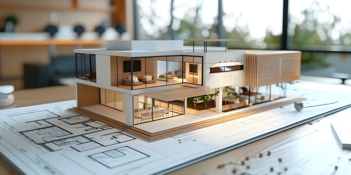 3D rendering of house plan mockup using CAD software like Revit. Concept Architecture, 3D Rendering, House Design, CAD Software, Revit