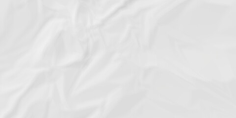 White fabric background. white crumpled paper background texture pattern overlay. wrinkled high resolution arts craft and Seamless white crumpled paper background.