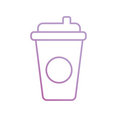 juice icon with white background vector stock illustration