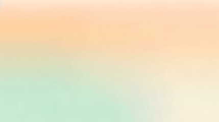 Gradient light mint to apricot abstract effect