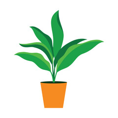Home plant icon illustration