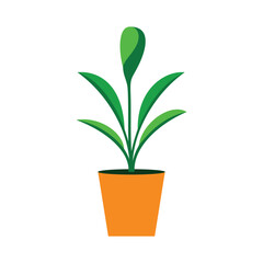 Home plant icon illustration