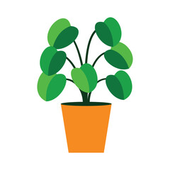 Home plant icon illustration