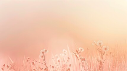 Gradient light cinnamon to dandelion abstract banner